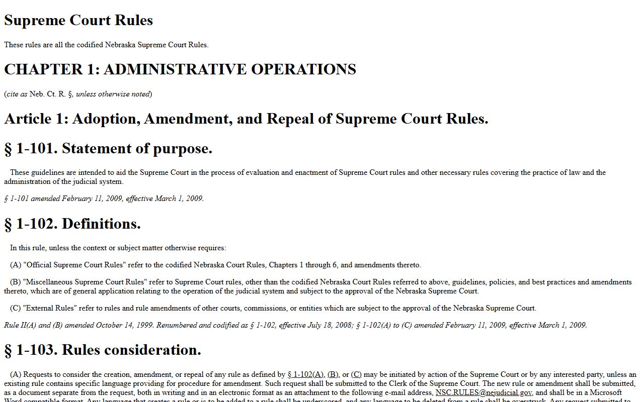 Nebraska public access rules for Douglas County District Court electronic records